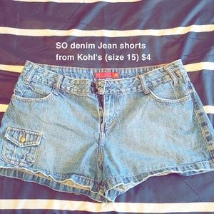 SO denim shorts